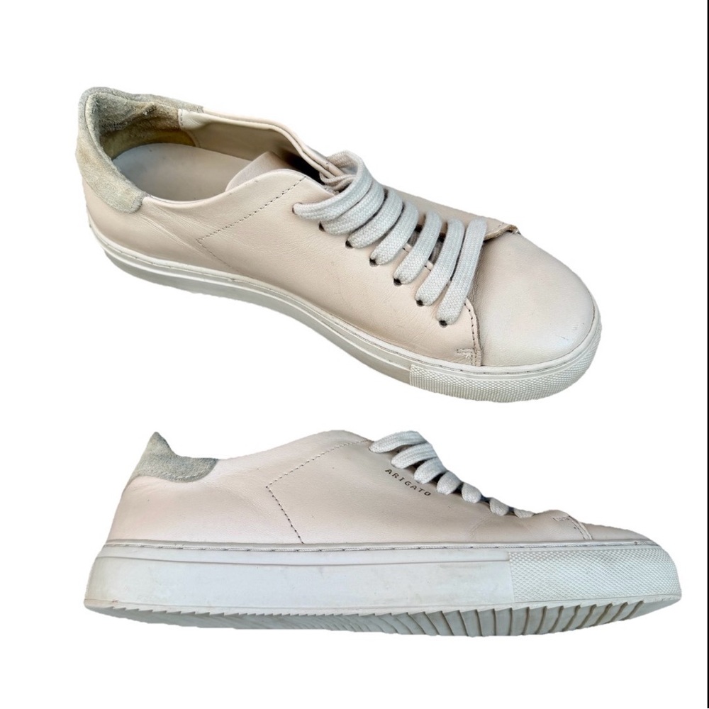 Axel Arigato Nude Low Top Leather Sneakers Women 37‎ Laces 98163 Flat Portugal